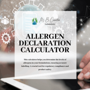 Essential Oil Allergen Calculator for Cosmetics